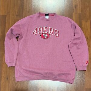 Vintage Pro Player 49ers Pink Crewneck Sweater